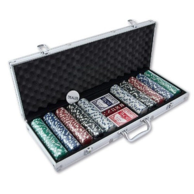 EKSKLUZYWNY ZESTAW DO POKERA 500 ŻETONY 12 GRAM POKER