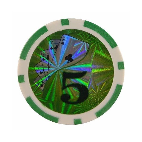 Animazing Żeton laserowy nominał 5 kolor zielony