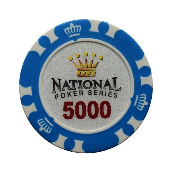 Mona Żeton The National Poker Series nominał 5.000 kolor błękitny