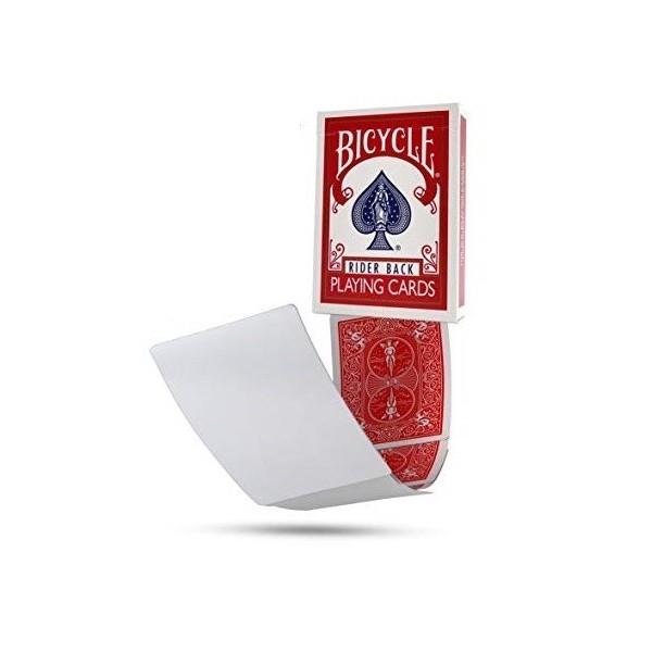 Bicycle Gaff Card- Blank Face Red Back