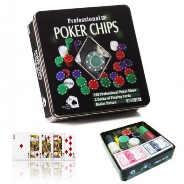Profesjonalny Zestaw Do Pokera Żetony Mata Poker