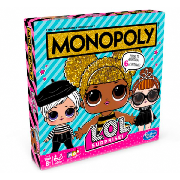 Oryginalna Gra Monopoly  LOL Wersja Polska Hasbro