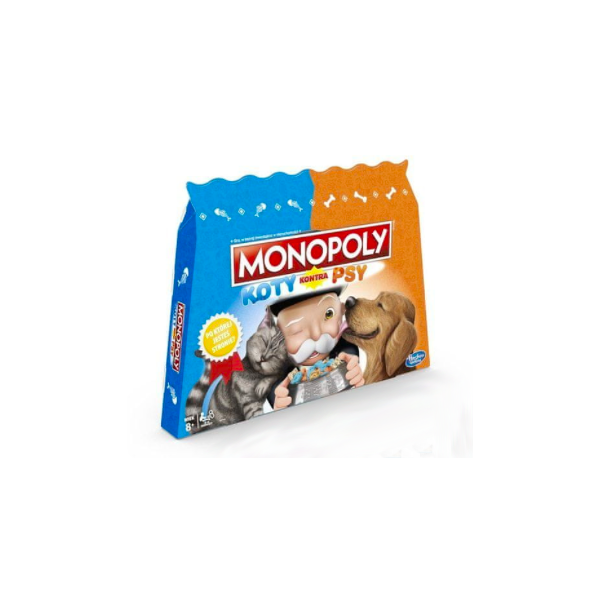 Oryginalna Gra Monopoly Koty kontra Psy Wersja Polska Hasbro