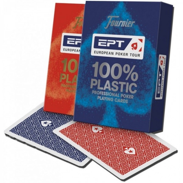 Karty do gry FOURNIER EPT European Poker Tour100% plastik Super Jakość poker